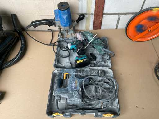 Scheer, Bosch, Mac Allister, Gisam Freesmachine, schuurmachine, boorhamer, slagmoersleutel