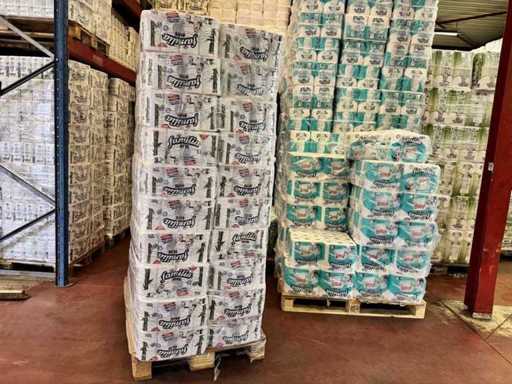 Carta igienica in bambù da pallet, 3 strato da 48 rotoli (2x)