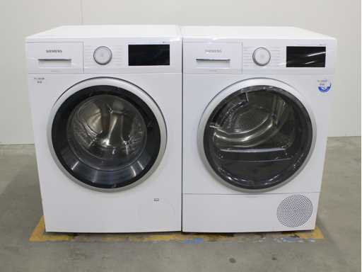 Machine à laver Siemens iQ500 iSensoric i-Dos iQdrive Collection & Sèche-linge à condensateur autonettoyante Siemens iQ500