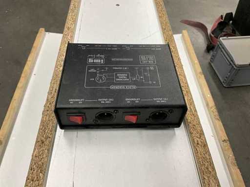 3 x STAGELINE DIB-102 Passiv DI-Box, 2-Kanal, IN: 2x Klinke 6.3mm, OUT: 2x Klinke 6.3mm / 2x XLR 3pol, Ground Lift