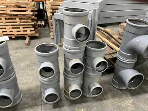 Diverse T-verbindingsstukken WAVIN (7x)