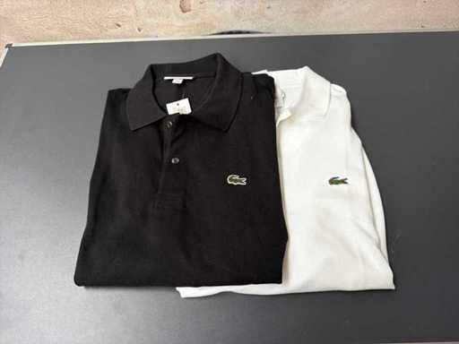 Polo LACOSTE (noir = manches longues) (2x)