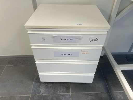 Werkbladkast met inhoud