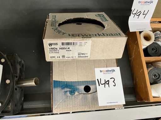 Donné Draad H05V-K 300/500V 0,75mm2 Installatie draad