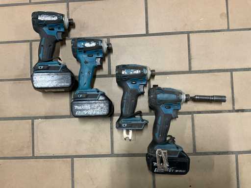 Makita DTD172 Batterie-Schlagschraubendreher (4x)