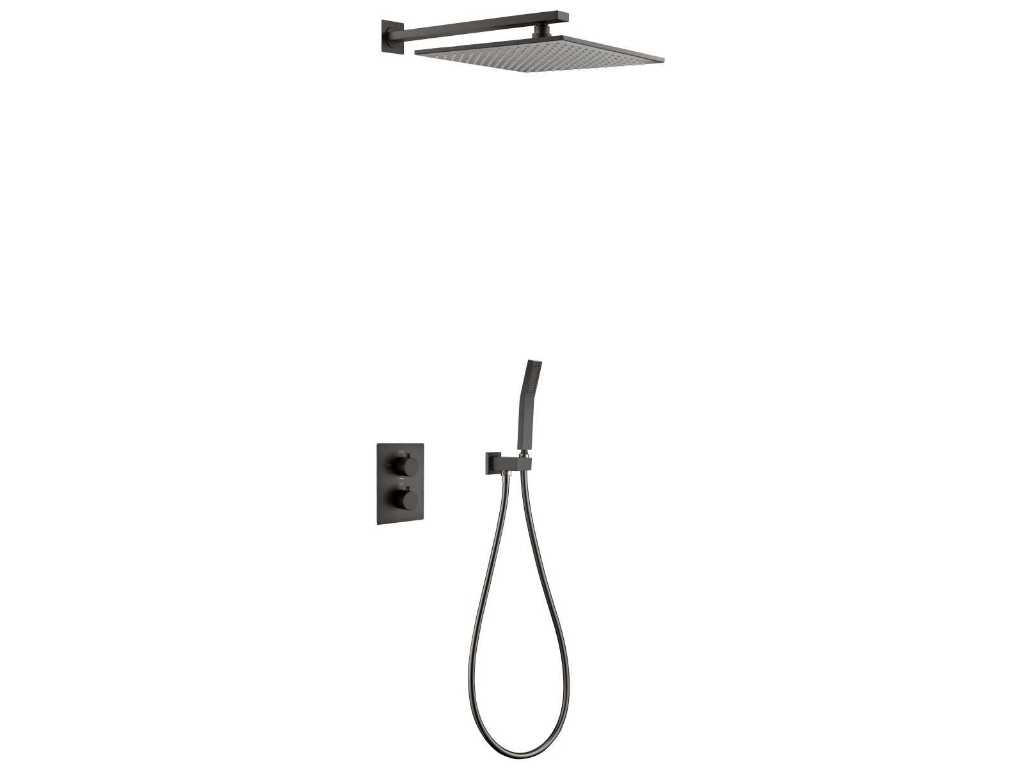 Thermostatic Recessed Rain Shower Set - Pointer - Multiple Colors Available 