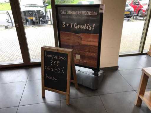 Sidewalk sign (2x)