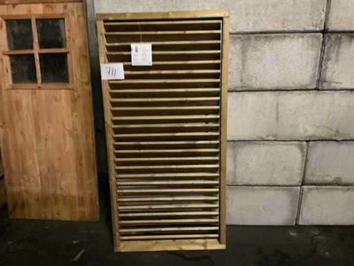 Hillhout geimpregneerd Vuren shutterscherm 90x180 cm (2x) 