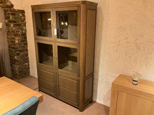 Bari Eiken Vitrinekast