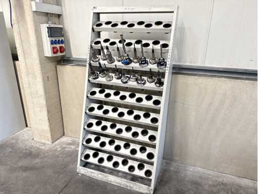   18 pcs SK50 tool holders with tools