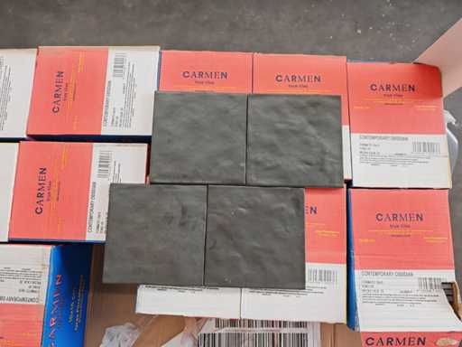 Piastrelle da parete in ossidiana contemporanea Carmen 15x15 cm 44,55 m²