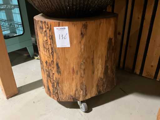 Bijzettafel - boomstam