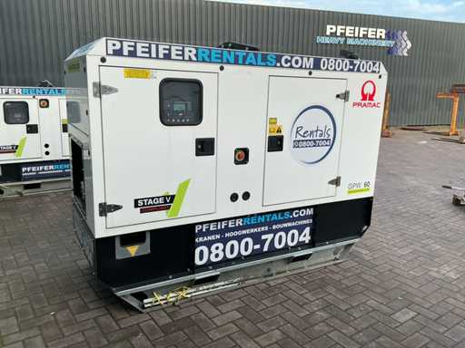 2022 Pramac GPW60I/FS5 dieselaggregaat 60kVa geluidgedempt