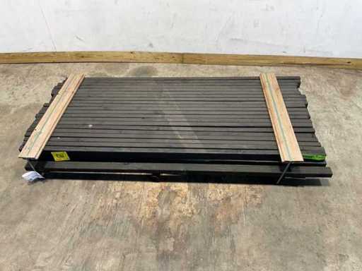 Douglas regel geschaafd zwart 228x7x4,5 cm (44x)