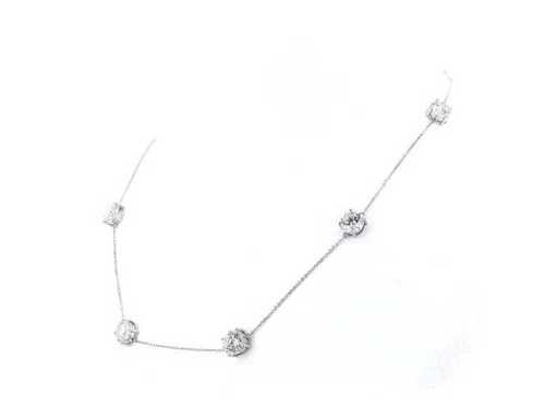 Platina halsketting met 10,34 ct. diamant