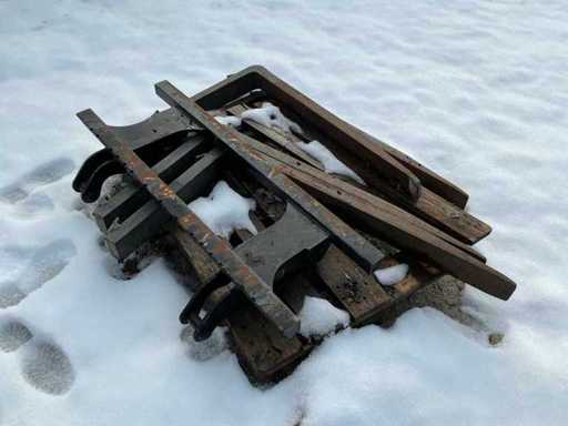 TEREX - 4x forks incl. mount