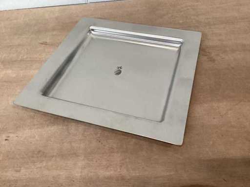Teglia in acciaio inox Brighton, piatto da portata 30 x 30 cm (35x)