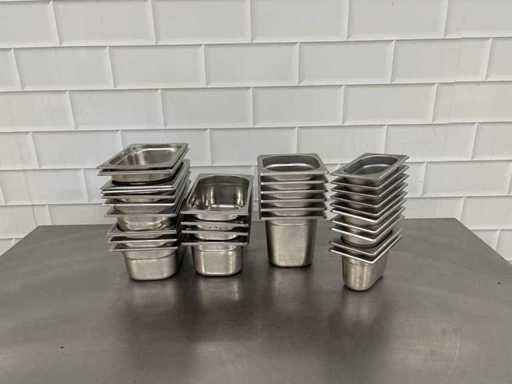 Gouttière Gastronorm en acier inoxydable (30x)
