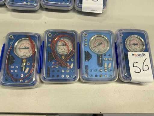 Wika Gevulde drukmeter EN837-1 5 bar/vacuum (4x)