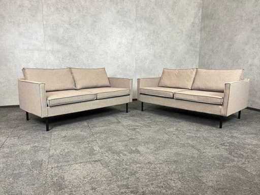 2x Satellite - canapé - gris rembourré