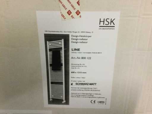 HSK - Line 800122 - Radiator Design negru mat