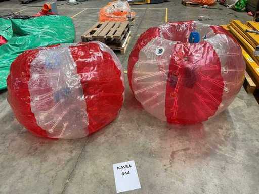 Rouge bulle rebondissant (2x)