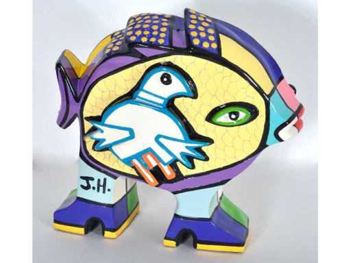 Joop Hanssen - Pește A - rășină sintetică