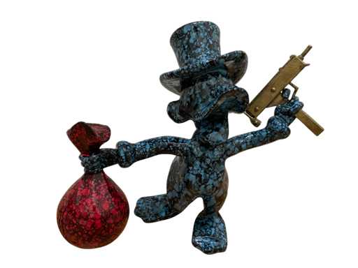 Scultura di Paperone Uzi