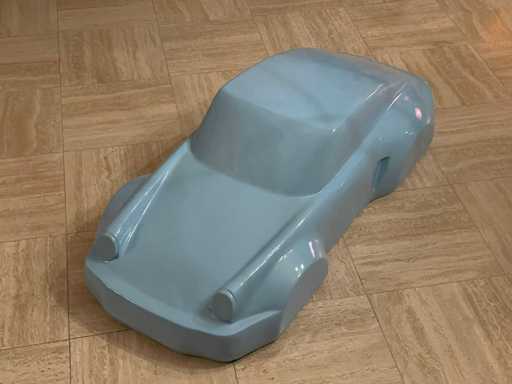 Porsche 911 Sculptuur 140cm Light Blue