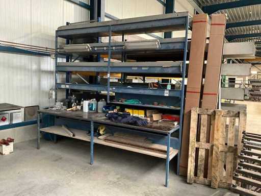 Lagerregal mit Inhalten (2x)