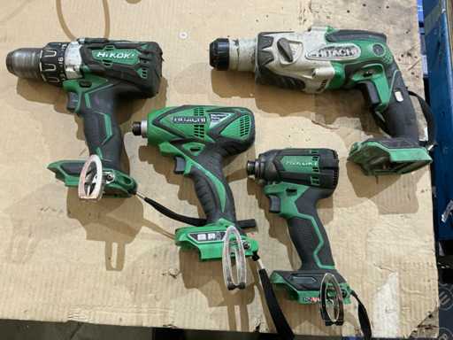 Hitachi/Hikoki Verschiedene akkulose Werkzeuge (4x)