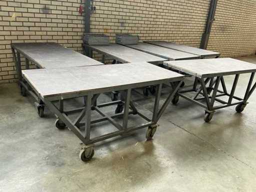 Mobile work table (6x)