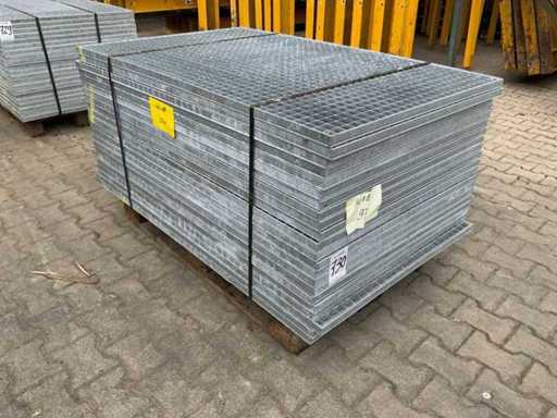Steel slatted floor 1400x880mm (22x)