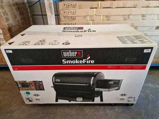 Weber SmokeFire EX6 GBS Black Pellet Barbecue with Weber Connect