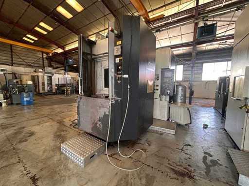 OKK - HM600 – 4-Achs-CNC-Horizontalbearbeitungszentrum mit automatischem Werkzeugwechsel, automatischem Palettenaustausch und BT50-Spindel für Fräsen, Bohren, Bohren und Gewindegänge
