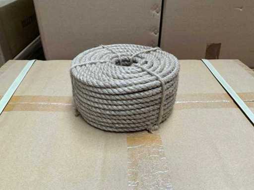 Partij Jute touw 8mm-25mtr (180x)