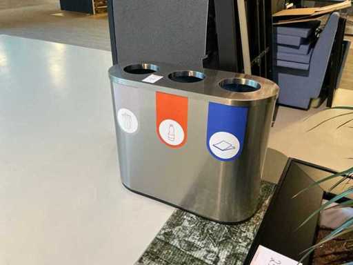 Striking waste separator