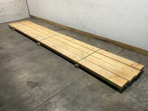 Trave di abete piallata 540x22,5x7,5 cm (4x)