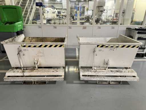 RMS SKS-50R 2 bennes basculantes / godet de ferraille