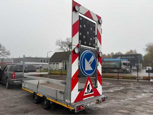 2014 Steur Egghe TB3500 signalisatie aanhangwagen