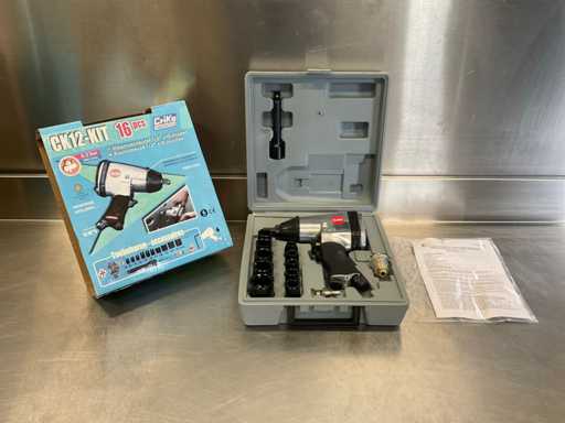 Criko CK12-Kit Chiave a Impulsi Pneumatica 1/2" + 10 bussole