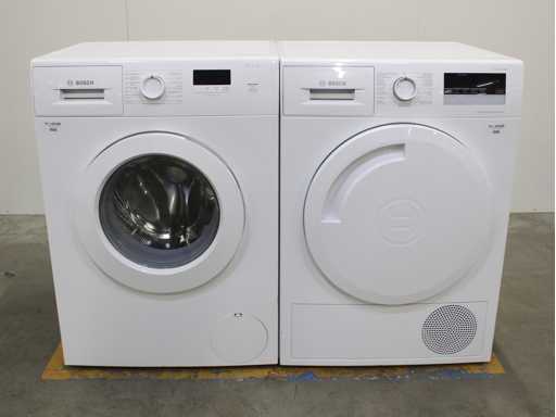 Bosch Serie|2 Waschmaschine & Bosch Serie|4 Selbstreinigender Kondenstrockner