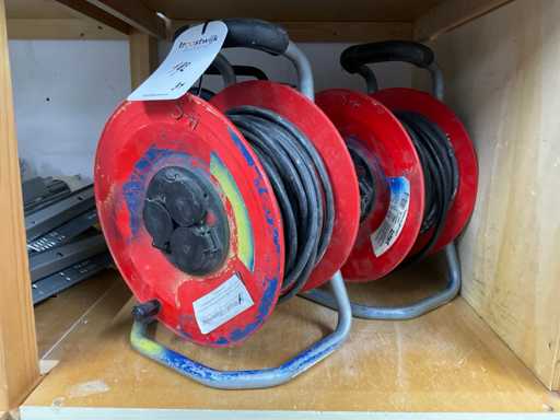 Carrete de cable de extensión (3x)