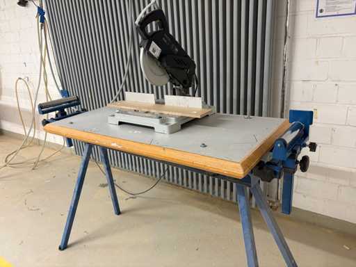 FESTOOL SYM 70 E Mitre Saw with Scheppach Work Table