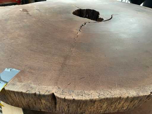 Guyana Teak houten schijf 1300mm