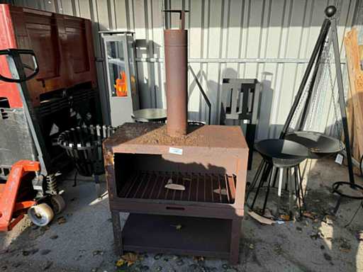 Șemineu industrial de aer liber