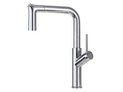 Rubinetto da cucina Mawialux con testina di spruzzo rimovibile - Chrome