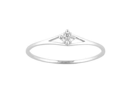 18 KT White Gold Ring With Natural Diamond