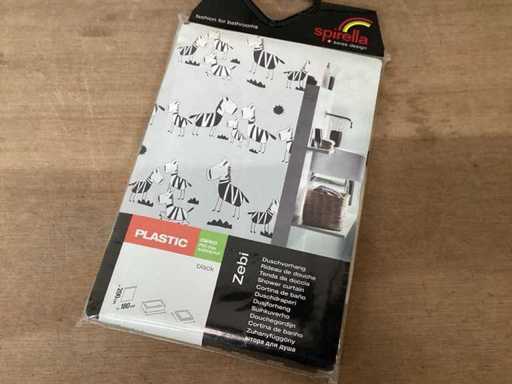 Zasłona prysznicowa Spirella Zebi 180x200 cm (164x)