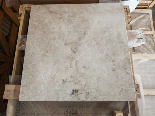 Pietra Naturale Marmo Crema lucido 60x60x2 cm Piastrelle 48,6 m²